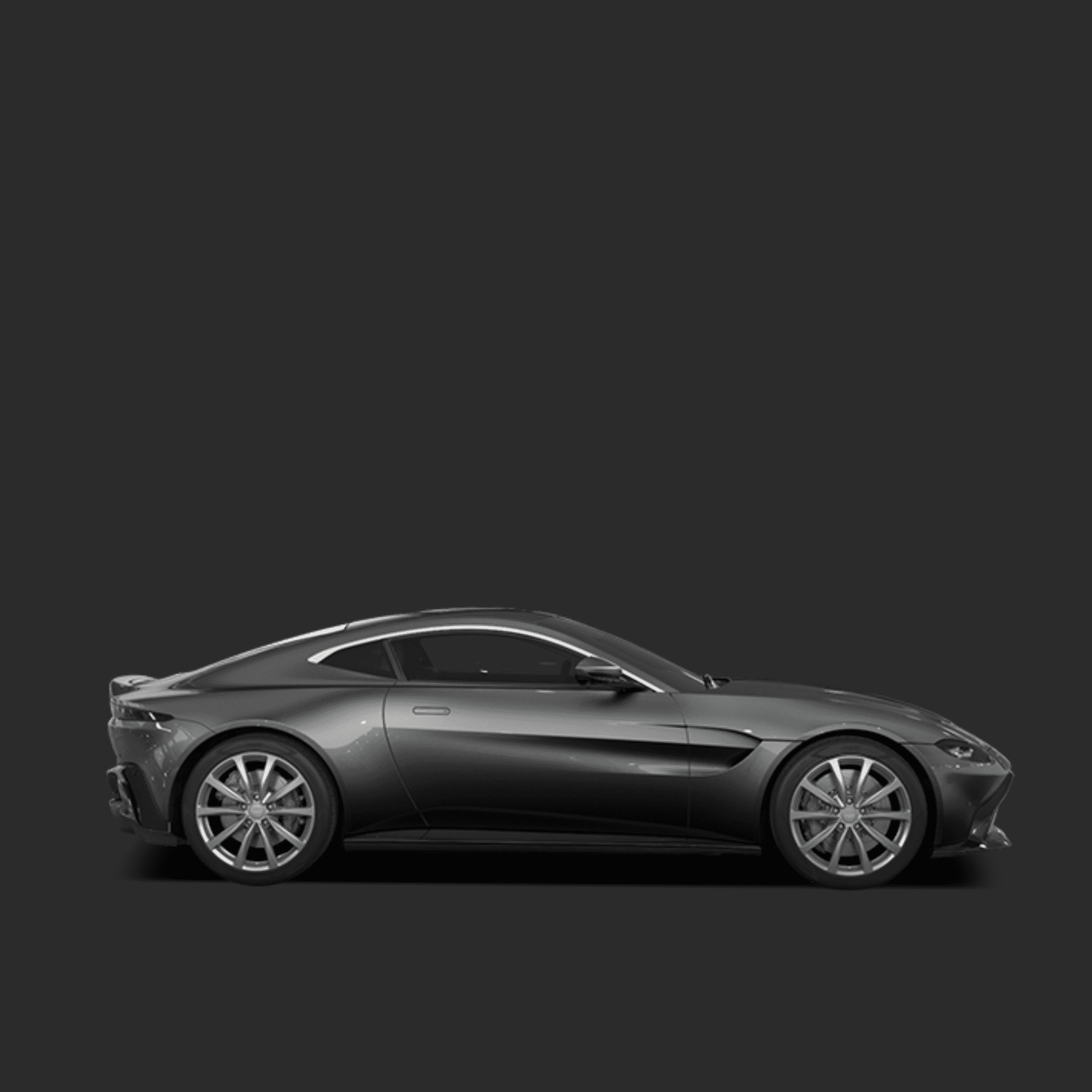 grey aston martin