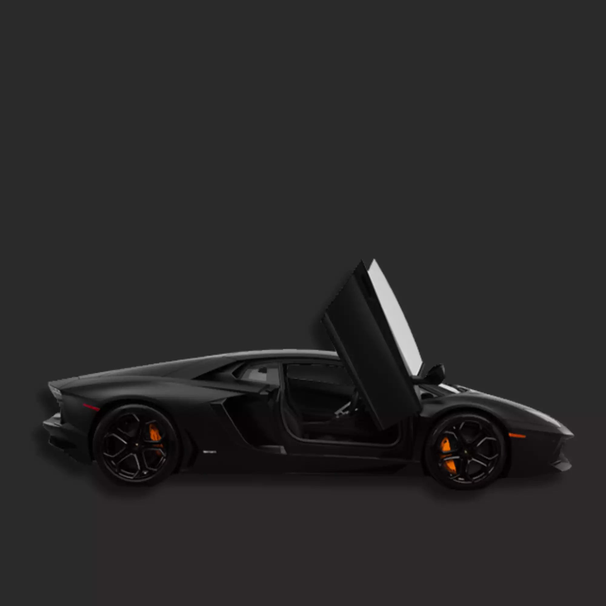 black lamborghini