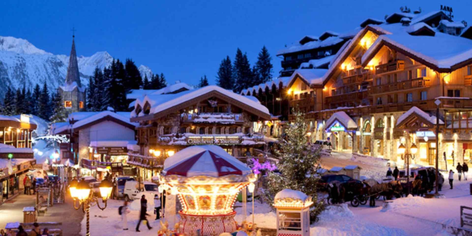 best times to travail to courchevel