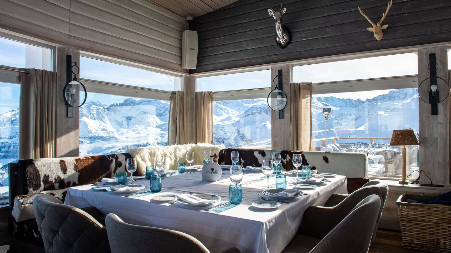 restaurant in french alps