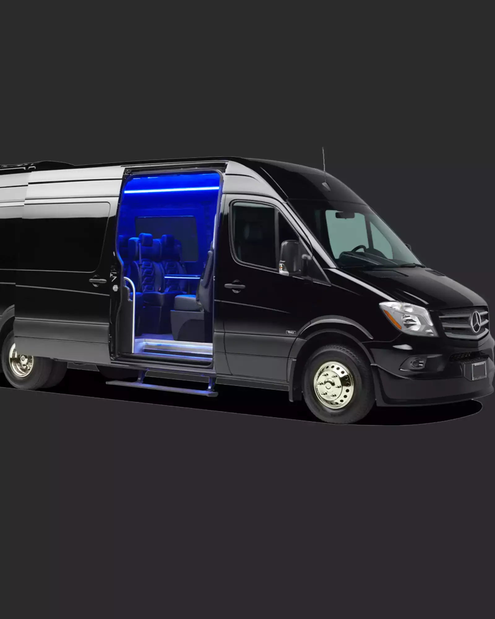 Luxury group transport in Cannes with Mercedes Sprinter chauffeur service