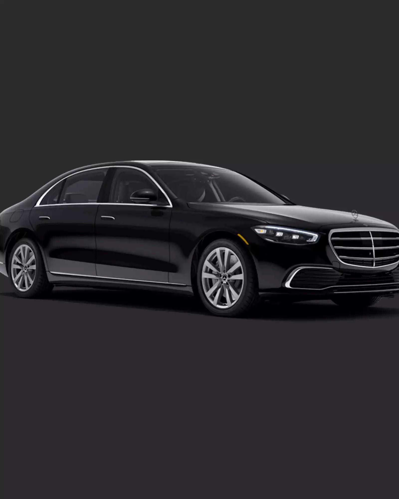 Private driver service in Cannes with Mercedes S-Class for luxury transfers
