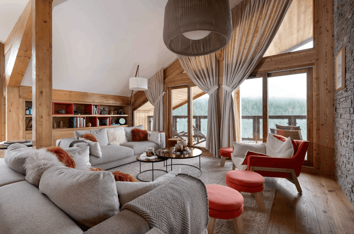 Luxury Alpine interior design at Penthouse Belladone Courchevel