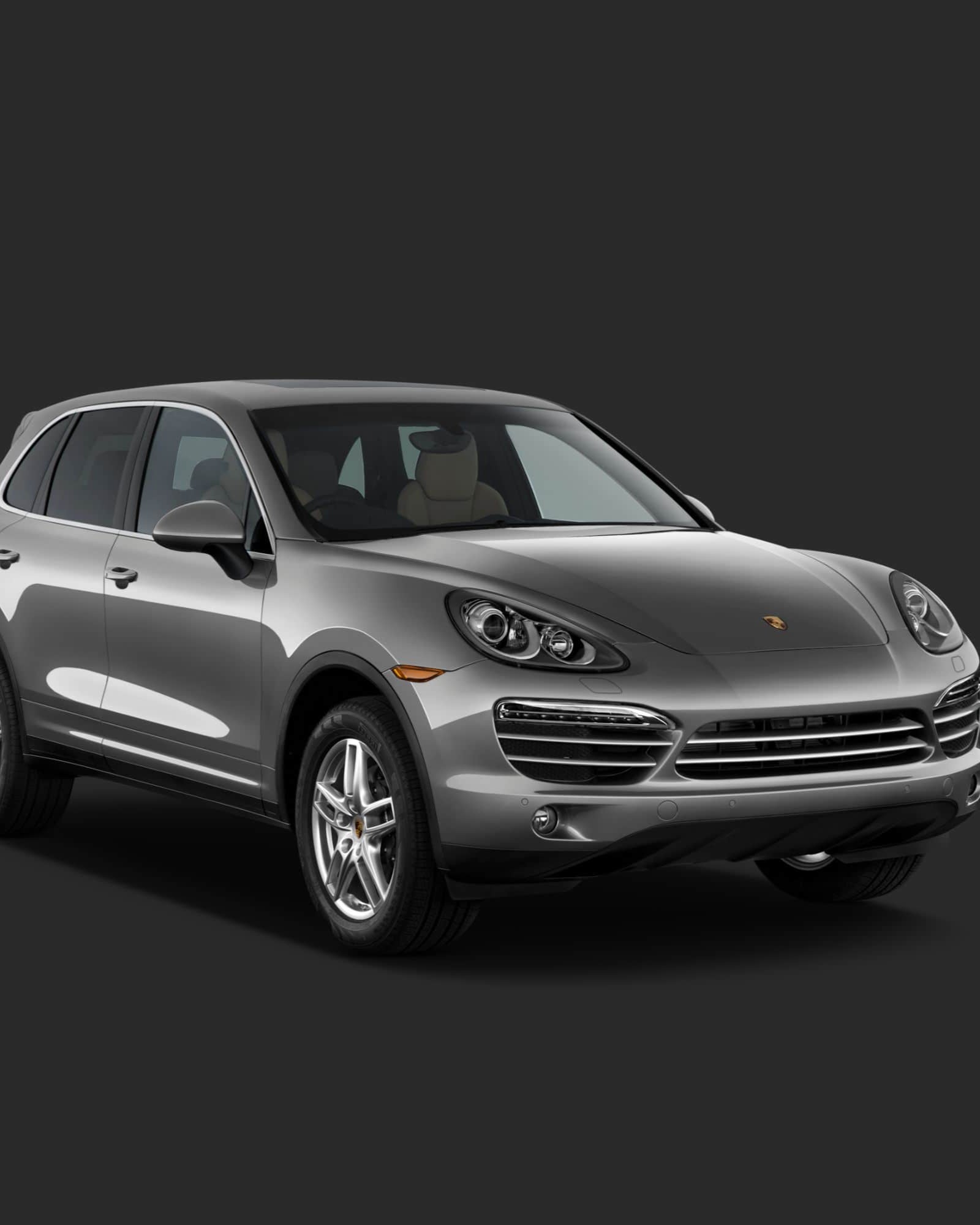 Porsche Cayenne with driver Geneva