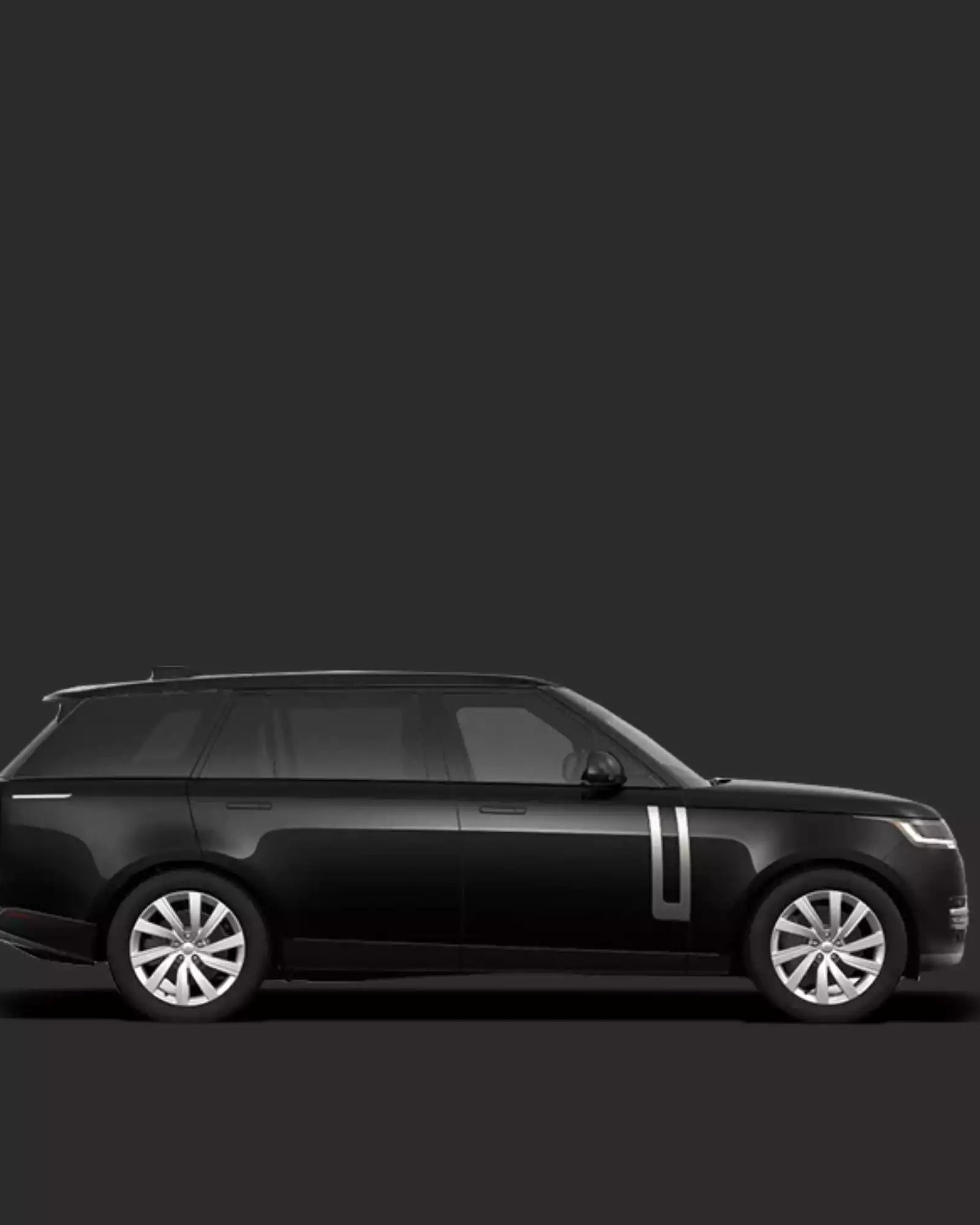 private driver services with range rover in megeve